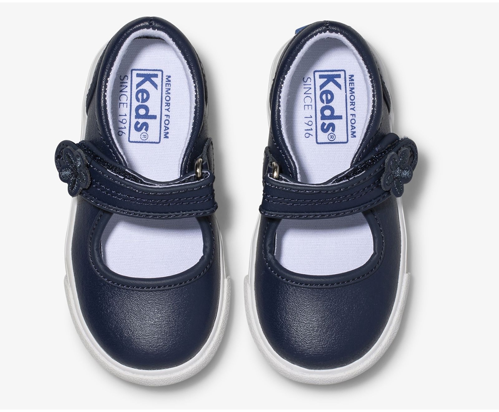 Slip On Παιδικα - Keds Ella Mary Jane - Σκουρο Μπλε - LFNHD6471